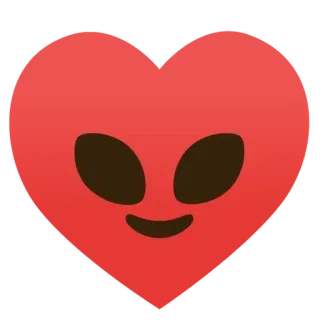 🌟 heart, alien, love, emoji, cute telegram sticker