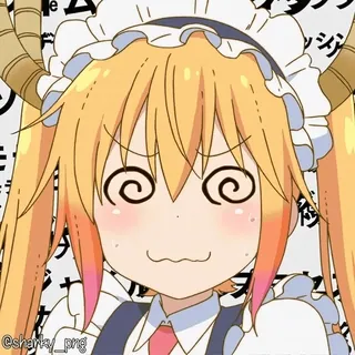 😵💫 Tohru Miss Kobayashi's Dragon Maid クラッシュ telegram sticker