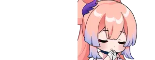 🌟 Kokomi Anime, Genshin Impact, Kokomi, Kawaii, Fofo, Chibi telegram sticker