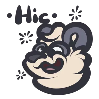 🍺 Hic bear, cartoon, hiccup, animal telegram sticker