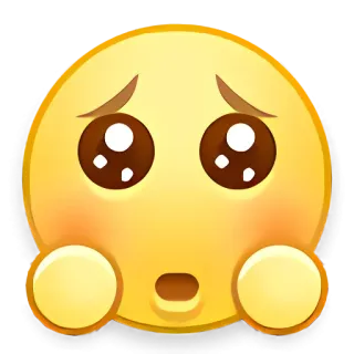 🦇 Pleading Face Unicode Emoji whatsapp sticker