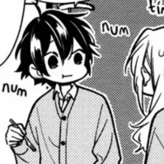 🖤 num num Anime, Manga, Süß, Zeichnung, Kawaii telegram sticker