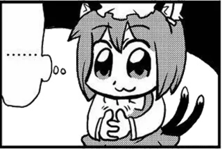 ☺️ ...... manga, anime, catgirl, kawaii, cute, cartoon telegram sticker