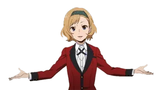 🤗 Mary Saotome Kakegurui Anime, Mary Saotome, Kakegurui, Glücksspiel, Schuluniform, Fanart telegram sticker