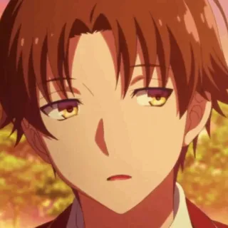 ✨ Ayanokoji Kiyotaka Classroom of the Elite Anime, Scuola, Studente, Serio telegram sticker
