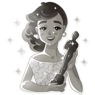 Audrey Glamour telegram stickers