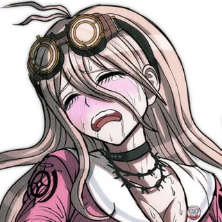 😫 Miu Iruma Danganronpa V3: Killing Harmony anime, khóc, cô gái, steampunk, nước mắt telegram sticker