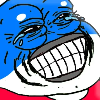 😂 Pepe the Frog Pepe, meme, frog, internet meme, cartoon, sad, crying whatsapp sticker