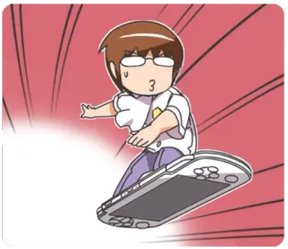 🎮 Animé, Manga, Dessin animé, Personne, Console de jeux, Humour telegram sticker