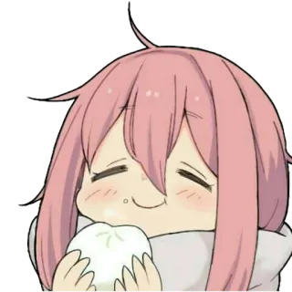 ☺️ 动漫, 可爱, 食物, 女孩, 吃东西 telegram sticker