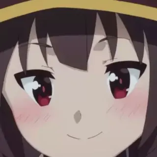 😏 Megumin Konosuba Anime, Personnage, Megumin, Konosuba, Mignon, Mage whatsapp sticker