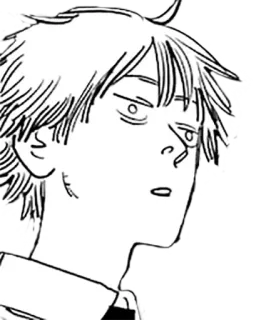 😶 Denji Chainsaw Man anime, manga, Denji, Chainsaw Man, character, portrait telegram sticker