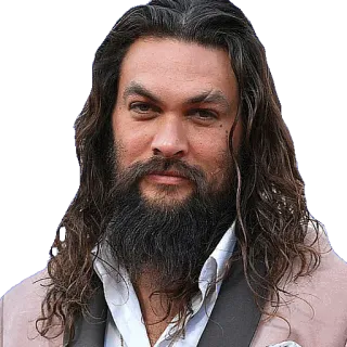😏 Jason Momoa actor, hombre, celebridad, Aquaman, retrato telegram sticker