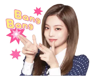🔫 Bang Bang นิ้วปืน, ปัง, ป็อปสตาร์, เคป็อป, คนดัง, ผู้หญิง telegram sticker