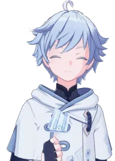 😊 Chongyun Genshin Impact アニメ, ビデオゲーム, 原神, 重雲, 氷, 氷元素 telegram sticker
