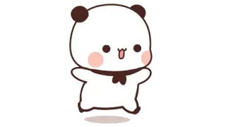 🍩 panda, cute, animal, bear, cartoon, kawaii telegram sticker