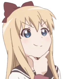 🤔 Anime, Lindo, Pensando, Chica, Manga telegram sticker