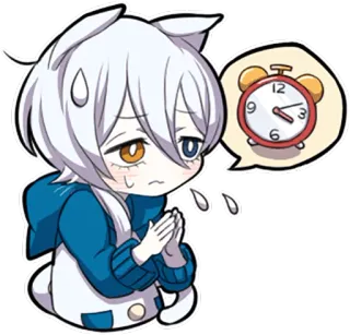 White Kitten telegram stickers