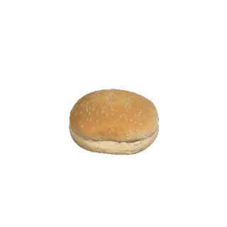 🍔 burger bun, sesame seeds, food, bread, bun whatsapp sticker