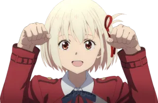 😺 Anime, Garota, Fofa, Sorriso telegram sticker