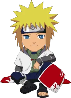 😬 Minato Namikaze Naruto อนิเมะ, ตัวละคร, มินาโตะ, นารูโตะ, สติกเกอร์ telegram sticker