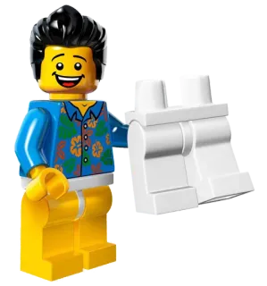 😀 Lego, giocattolo, minifigure, camicia hawaiana, plastica telegram sticker