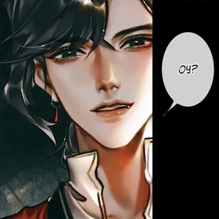 😏 Oy? 男人, 漫画, 角色 telegram sticker