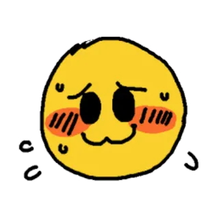 😚 emoji, fofo, feliz, corado, sorrindo telegram sticker