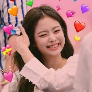 💙 Jennie Kim kpop, jennie, blackpink, celebrity, heart, love, idol, thumbs up telegram sticker