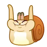 👋 カタツムリ, ウサギ, 中指, 漫画 whatsapp sticker