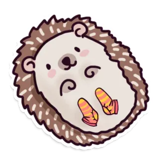 Hedgehog @artrarium telegram stickers