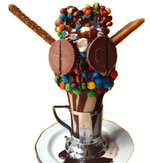 🍦 milkshake, dessert, sweet, chocolate, candy, food, drink telegram sticker