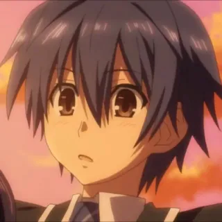 😳 anime, boy, cute, manga, portrait telegram sticker
