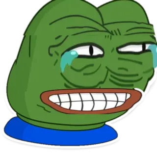 😂 Пепе, Мем, Интернет-мем, Плачущий, Лягушка, FeelsBadMan whatsapp sticker