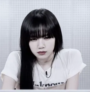 🧐 UNKNOWN Frau, Asiatin, schwarze Haare, Porträt, Koreanerin telegram sticker