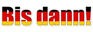 👋 Bis dann! niemiecki, flaga, powitanie, do widzenia whatsapp sticker