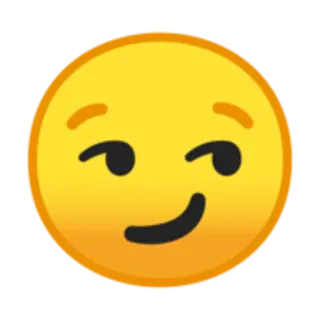 😏 emoji, smirk, face, yellow, expression, sly telegram sticker