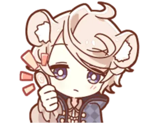 👍 Мультфильм, Медведь, Аниме, Милый, Наклейка, Каваий telegram sticker