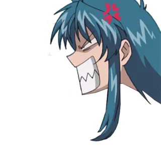 😡 Anime, Wütend, Cartoon, Gesichtsausdruck, Gesicht, Manga whatsapp sticker