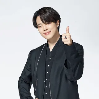 👍 Jimin personne, kpop, chanteur, homme, jimin, pouce levé telegram sticker