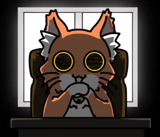 😏 Katze, Fenster, schockiert, alarmiert, überrascht, verängstigt, Katzenartig, Tier whatsapp sticker