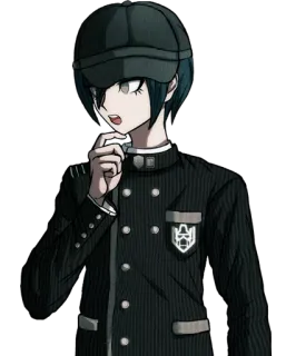 🤔 Shuichi Saihara Danganronpa V3: Killing Harmony Anime, Danganronpa, Shuichi Saihara, Detektyw, Mundur szkolny whatsapp sticker