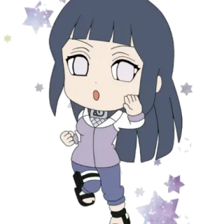 🤩 Hinata Hyuga Naruto 애니메이션, 만화, 캐릭터, 귀여운, 히나타 telegram sticker