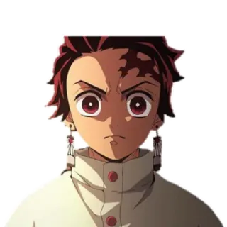 😠 Tanjiro Kamado Demon Slayer Anime, Kimetsu no Yaiba, Tanjiro, Tanjiro Kamado, Personaje whatsapp sticker
