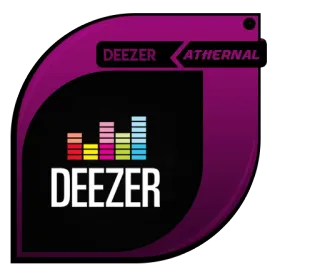 ♨️ DEEZER ATHERNAL deezer, athernal, música, streaming, logo whatsapp sticker