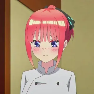 🦋 Nino Nakano The Quintessential Quintuplets Anime, Personaje, Nino, Nakano, The Quintessential Quintuplets, lindo telegram sticker