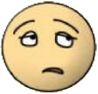 😒 emoji, face, expression, bored, disappointed, emoticon telegram sticker