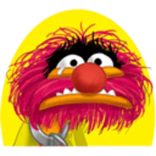 😢 Animal The Muppets Animal, The Muppets, cartoon, character, puppet, sad telegram sticker
