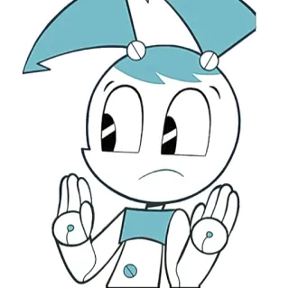 🤗 Jenny Wakeman My Life as a Teenage Robot robot, dessin animé, ado, Jenny Wakeman, Ma Vie de Robot Adolescente telegram sticker