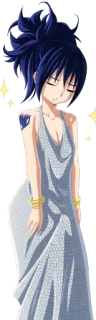 😔 Anime, Frau, Kleid, Weiblich, Charakter, Cartoon telegram sticker